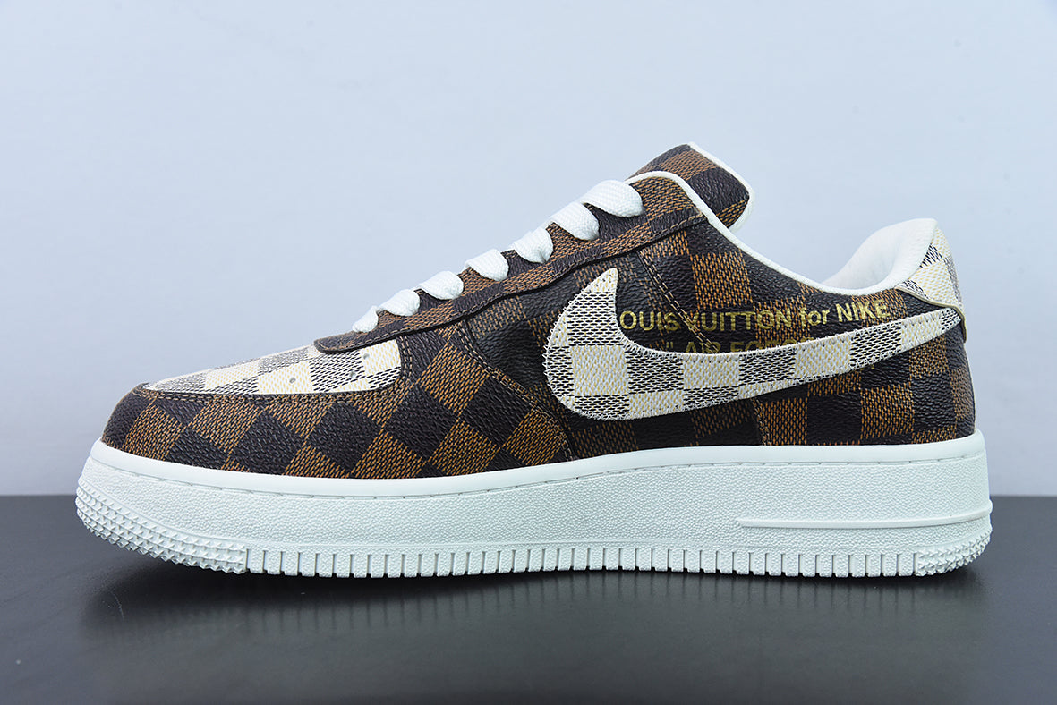 AIR FORCE 1 x LOUIS VUITTON "Monogram Brown Damier Azur" 🇺🇸