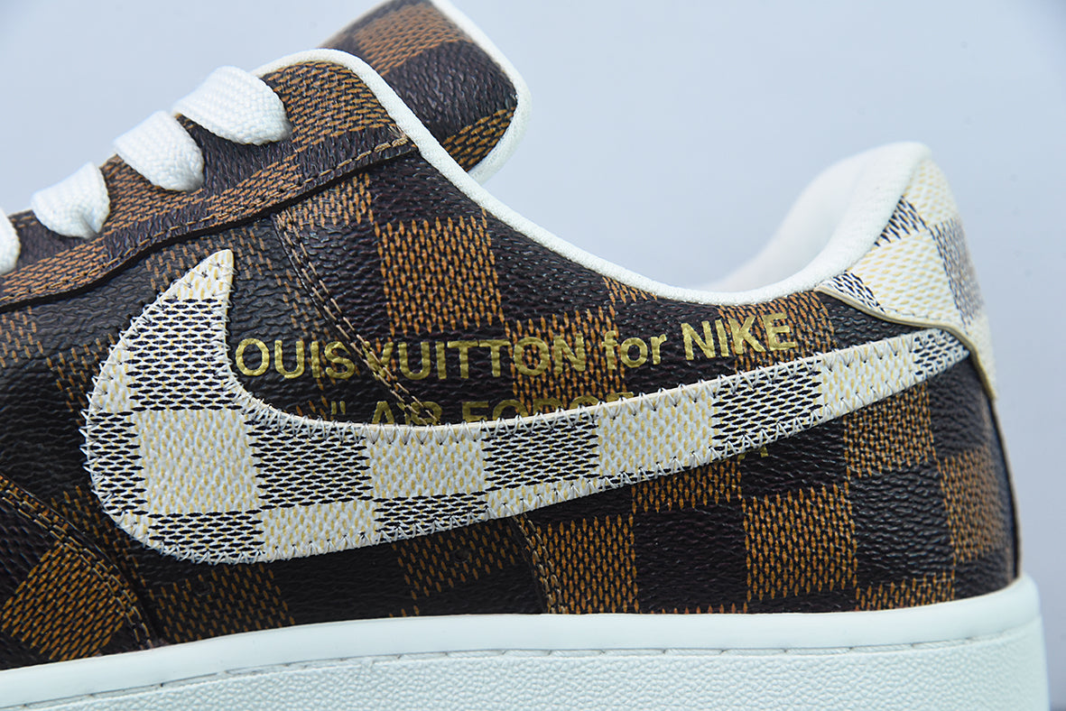 AIR FORCE 1 x LOUIS VUITTON "Monogram Brown Damier Azur" 🇺🇸