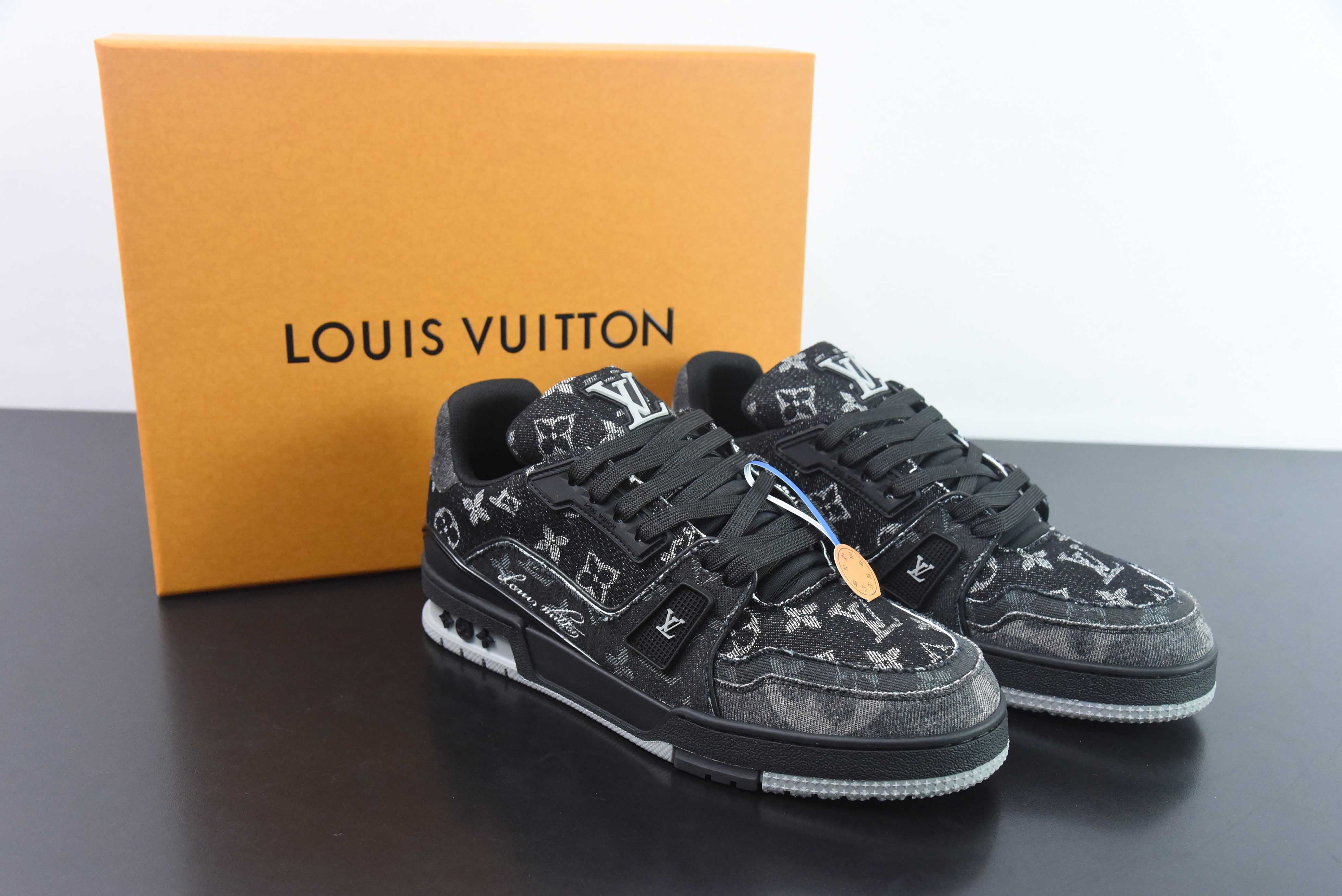 LV TRAINER "NIGO BLACK DENIM"