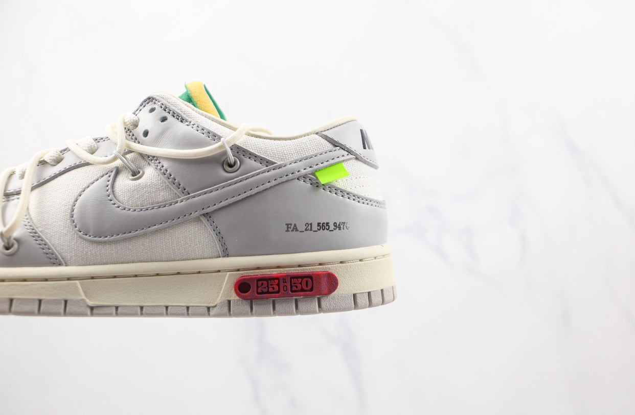 NIKE DUNK  LOW x Off White LOT 25:50