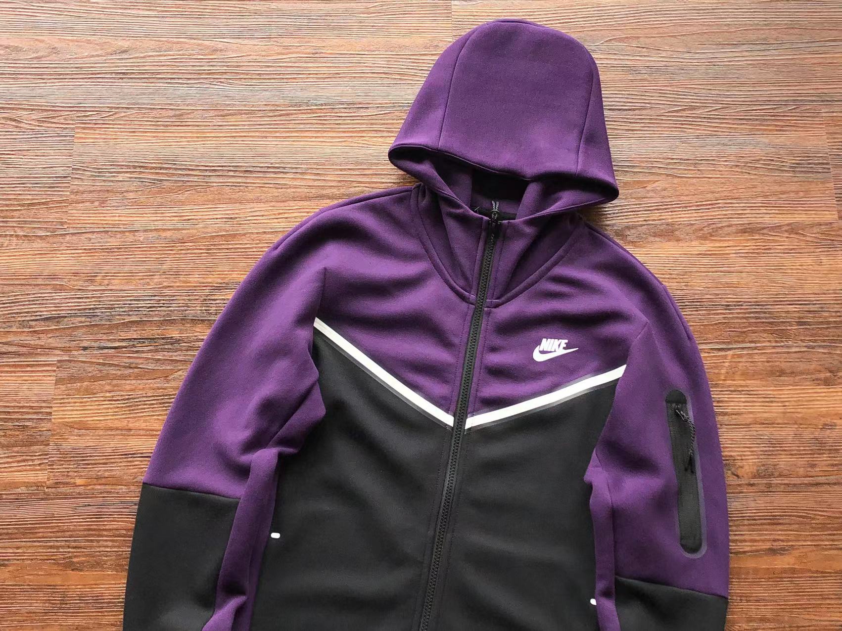 NIKE TECH FLEECE  WINDRUNNER "ROXO/PRETO" 🇺🇸