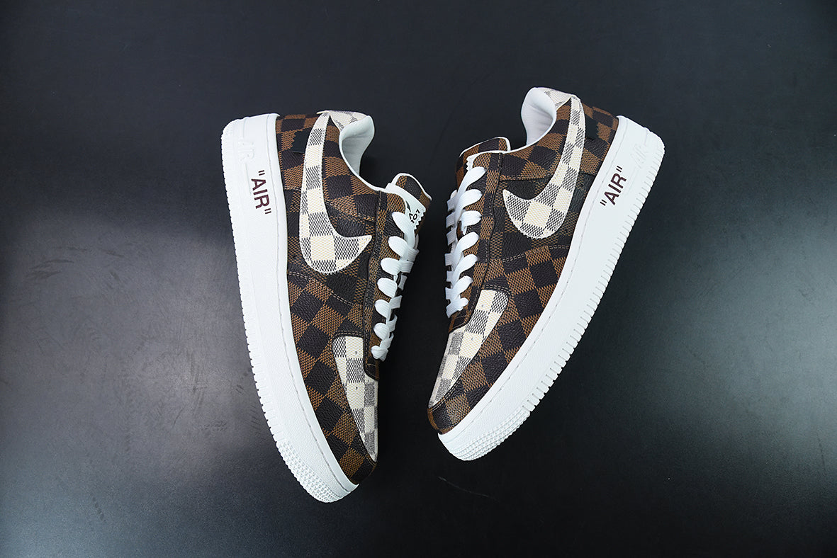 AIR FORCE 1 x LOUIS VUITTON "Monogram Brown Damier Azur" 🇺🇸