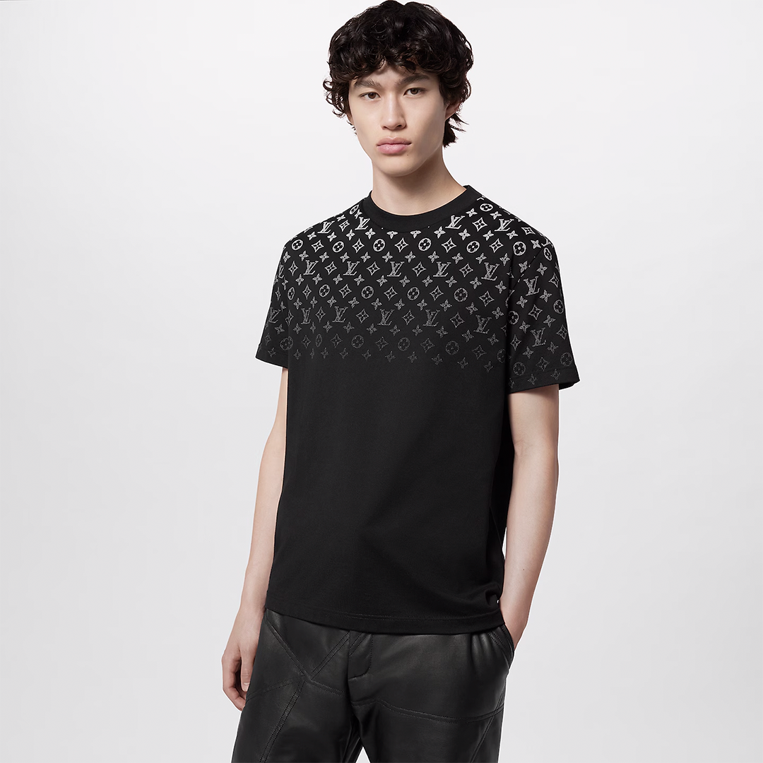 GRADIENT COTTON LV  T-SHIRT "BLACK"