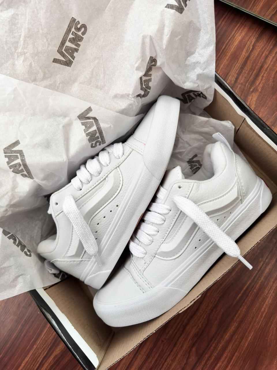 Vans Knu Skool "All White" 🇧🇷