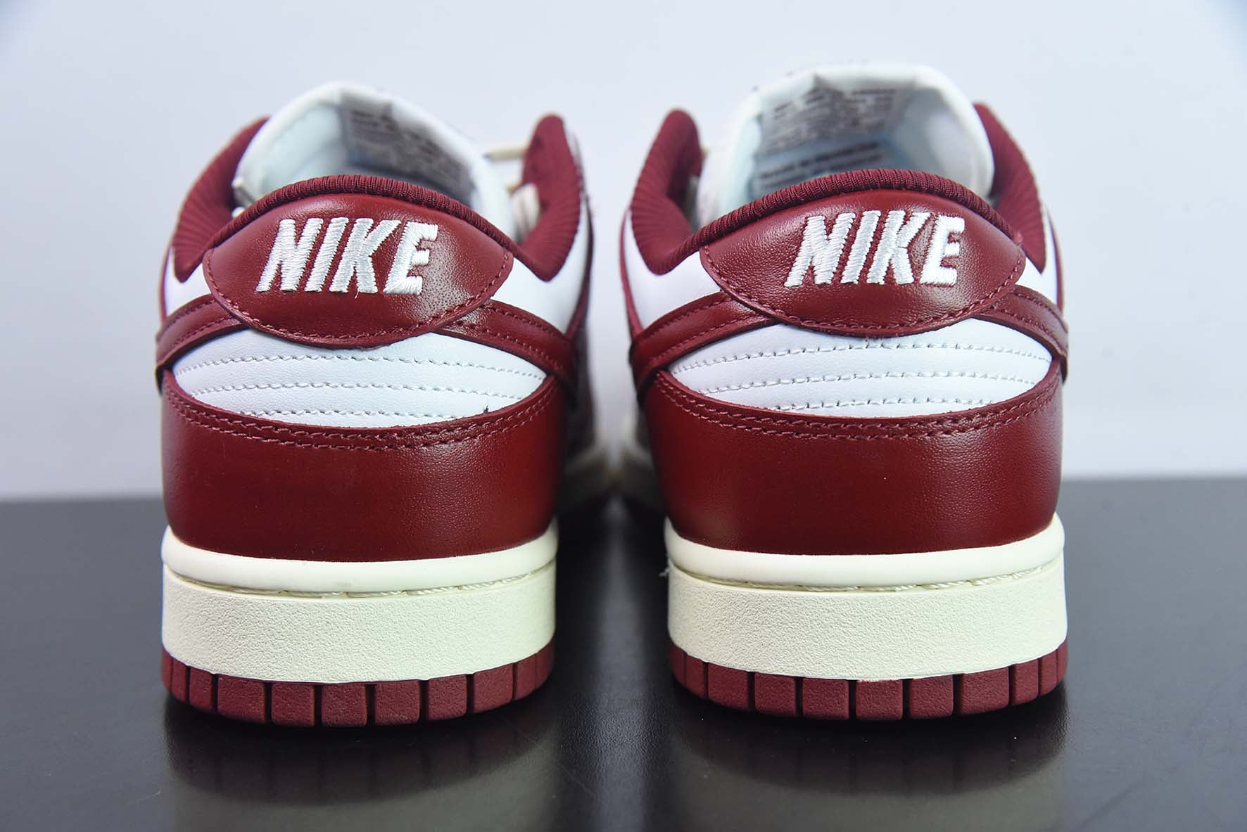 NIKE DUNK LOW PRM "DARK RED" - FJ4555-100