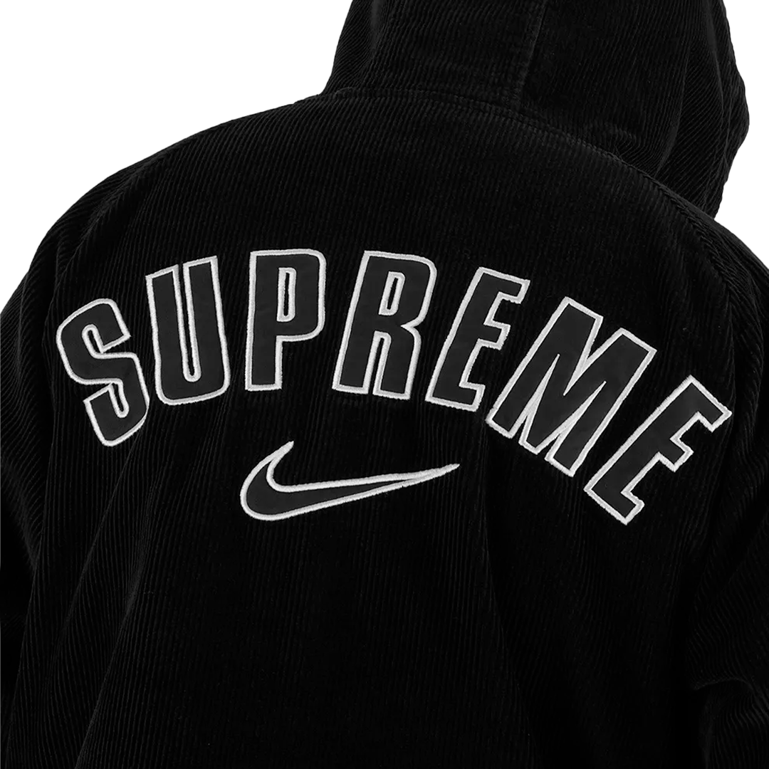 SUPREME NIKE ARC CORDUROY HOODED JACKET BLACK 🇺🇸