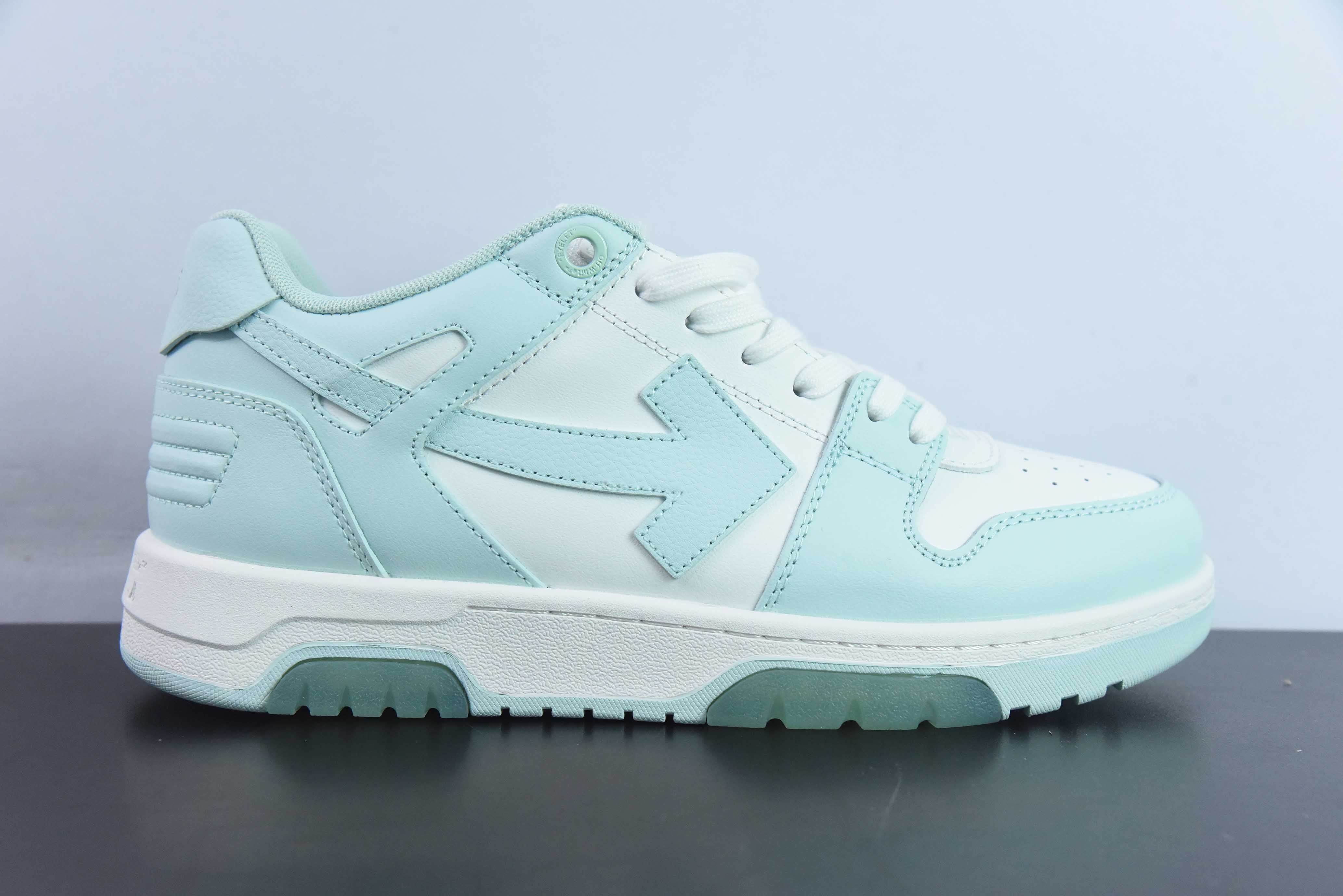 TÊNIS OFF-WHITE "OUT OF OFFICE" WHITE/BLUE TIFFANY"