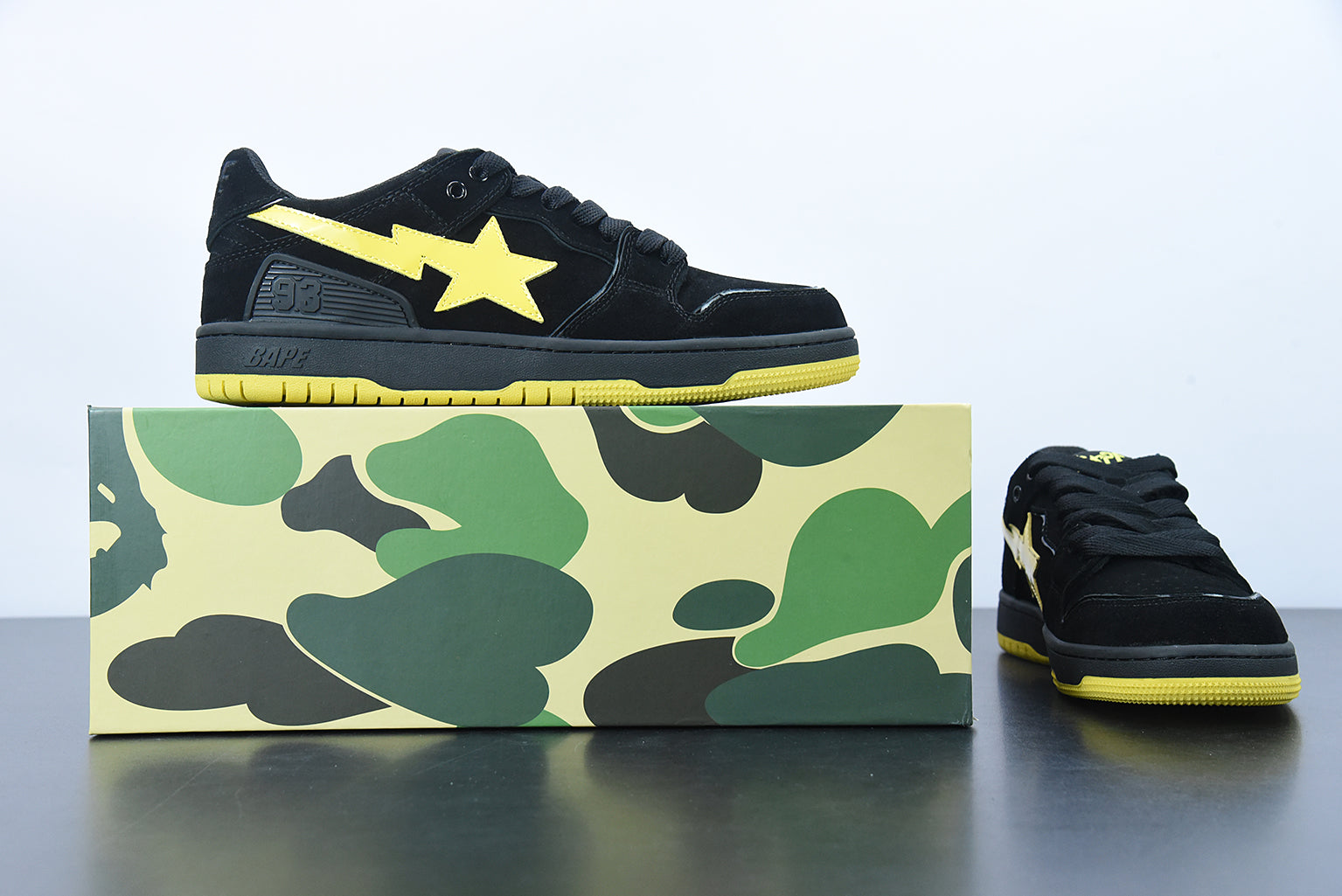 BAPE STA TO LOW "BLACK/YELLOW" 🇺🇸