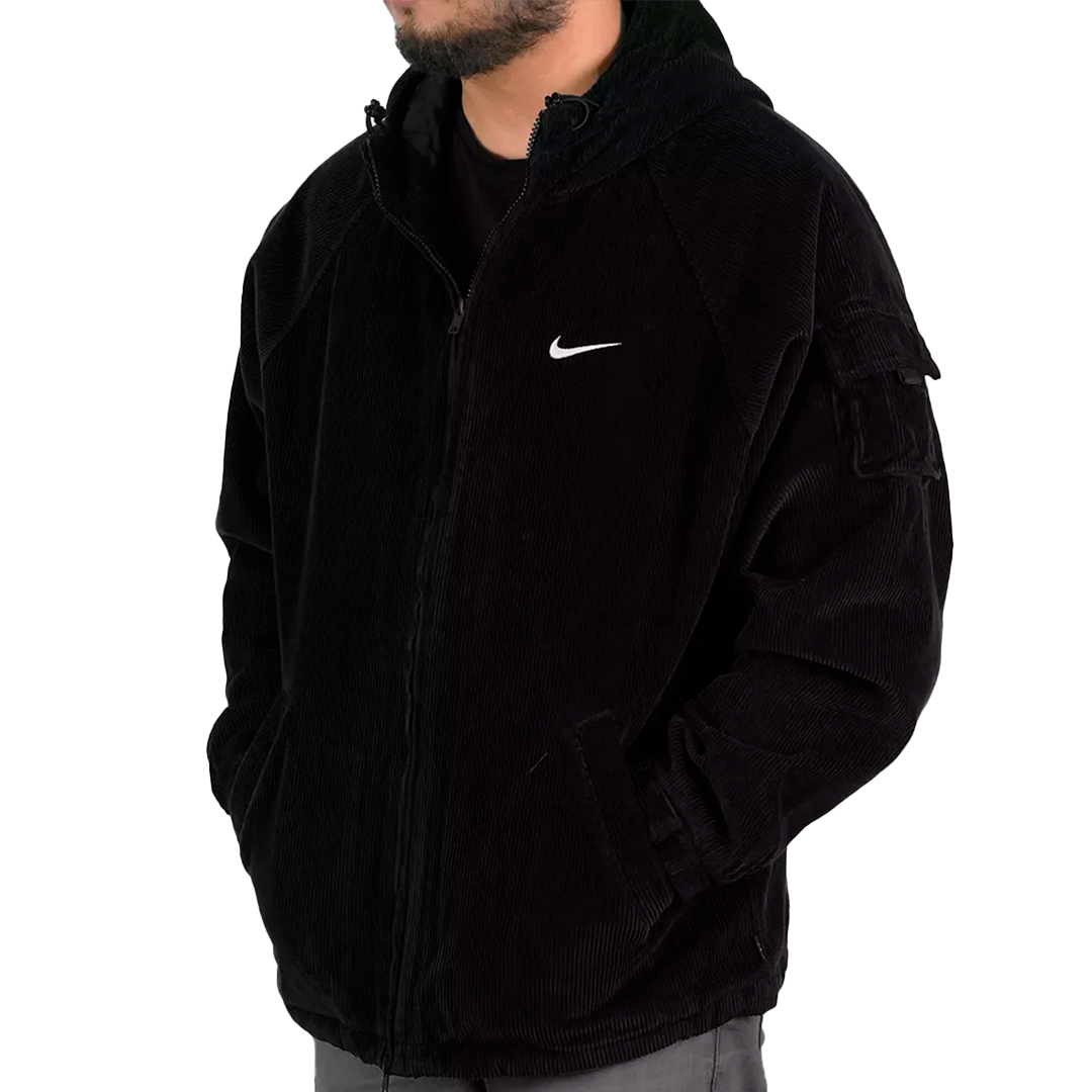 SUPREME NIKE ARC CORDUROY HOODED JACKET BLACK 🇺🇸