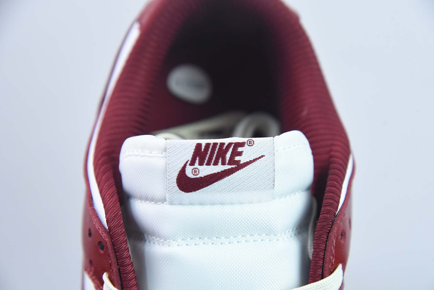 NIKE DUNK LOW PRM "DARK RED" - FJ4555-100