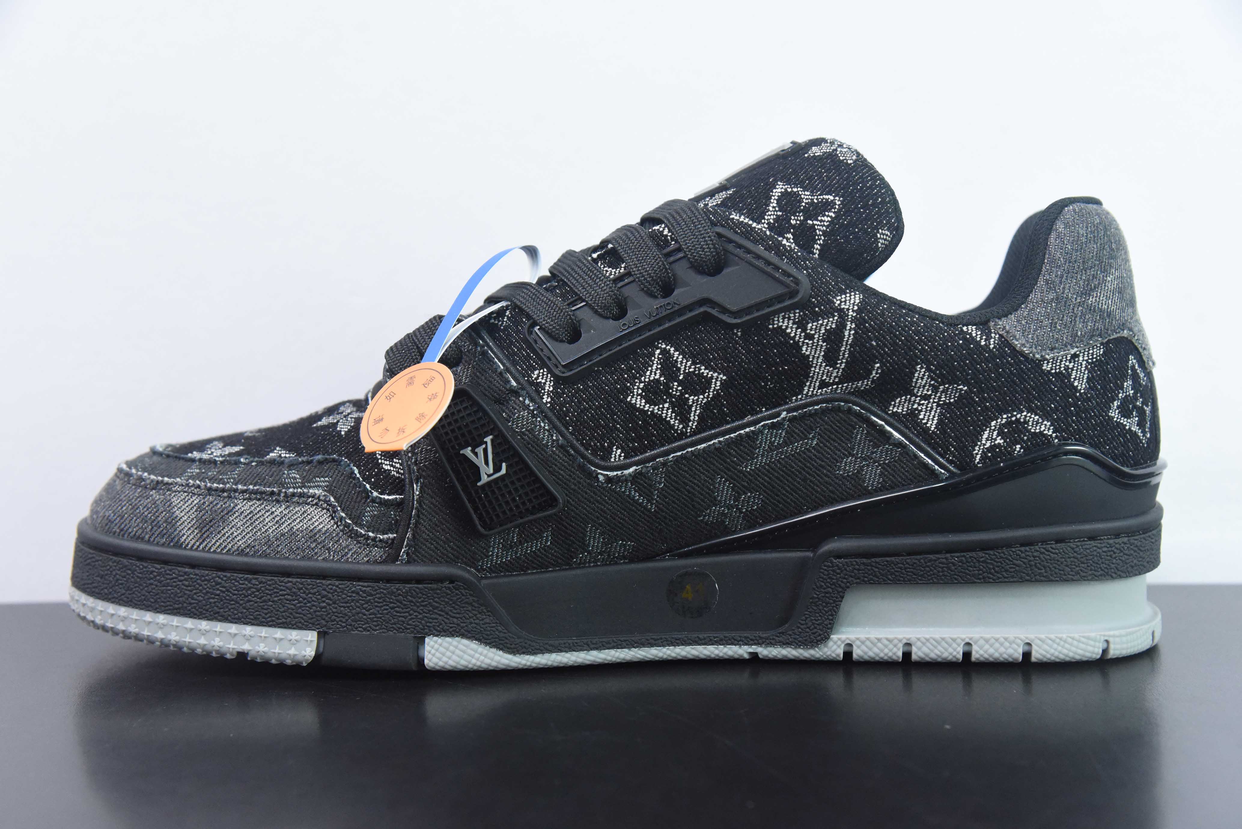 LV TRAINER "NIGO BLACK DENIM"