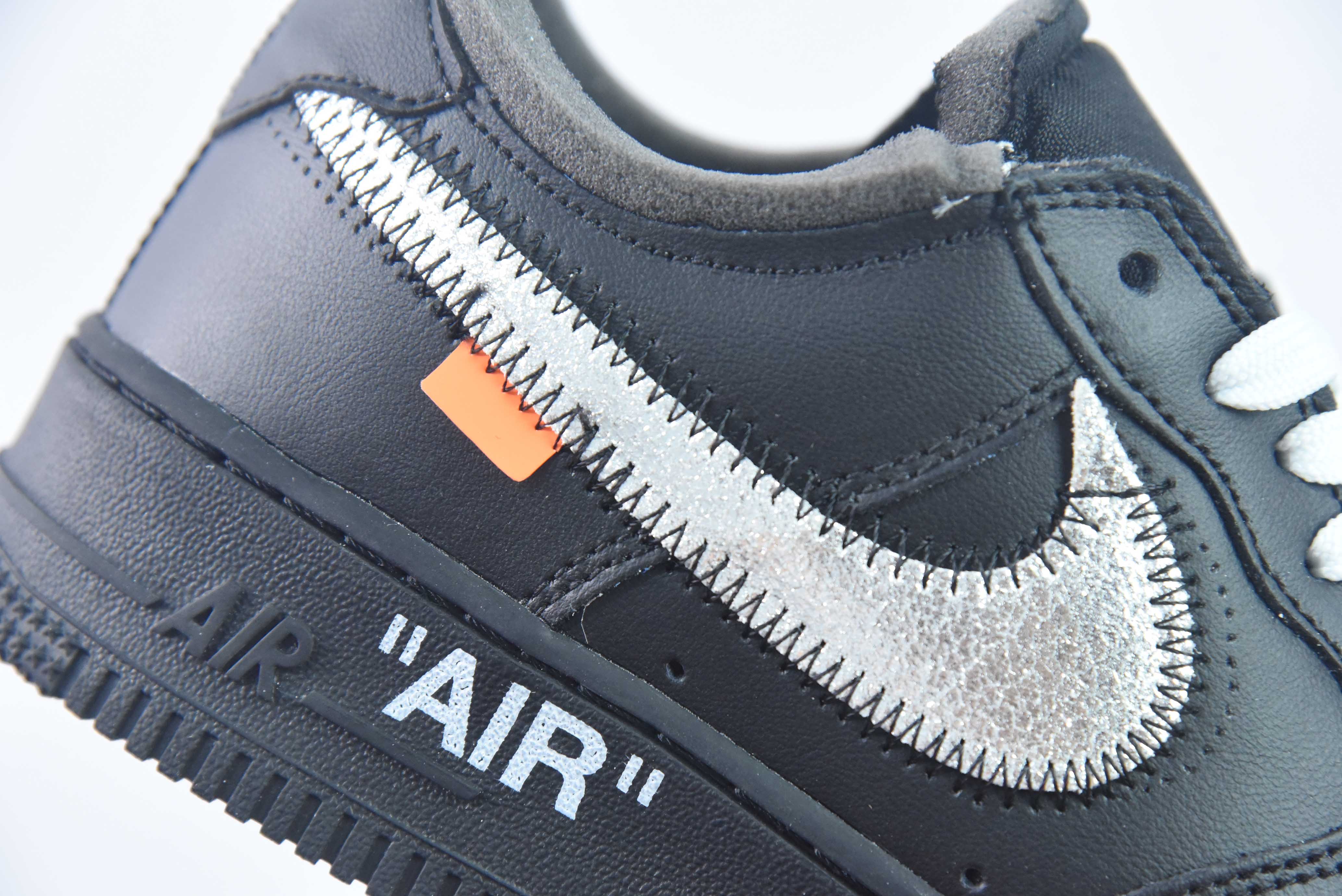 AIR FORCE 1 x OFF WHITE "BLACK/METALLIC SILVER"