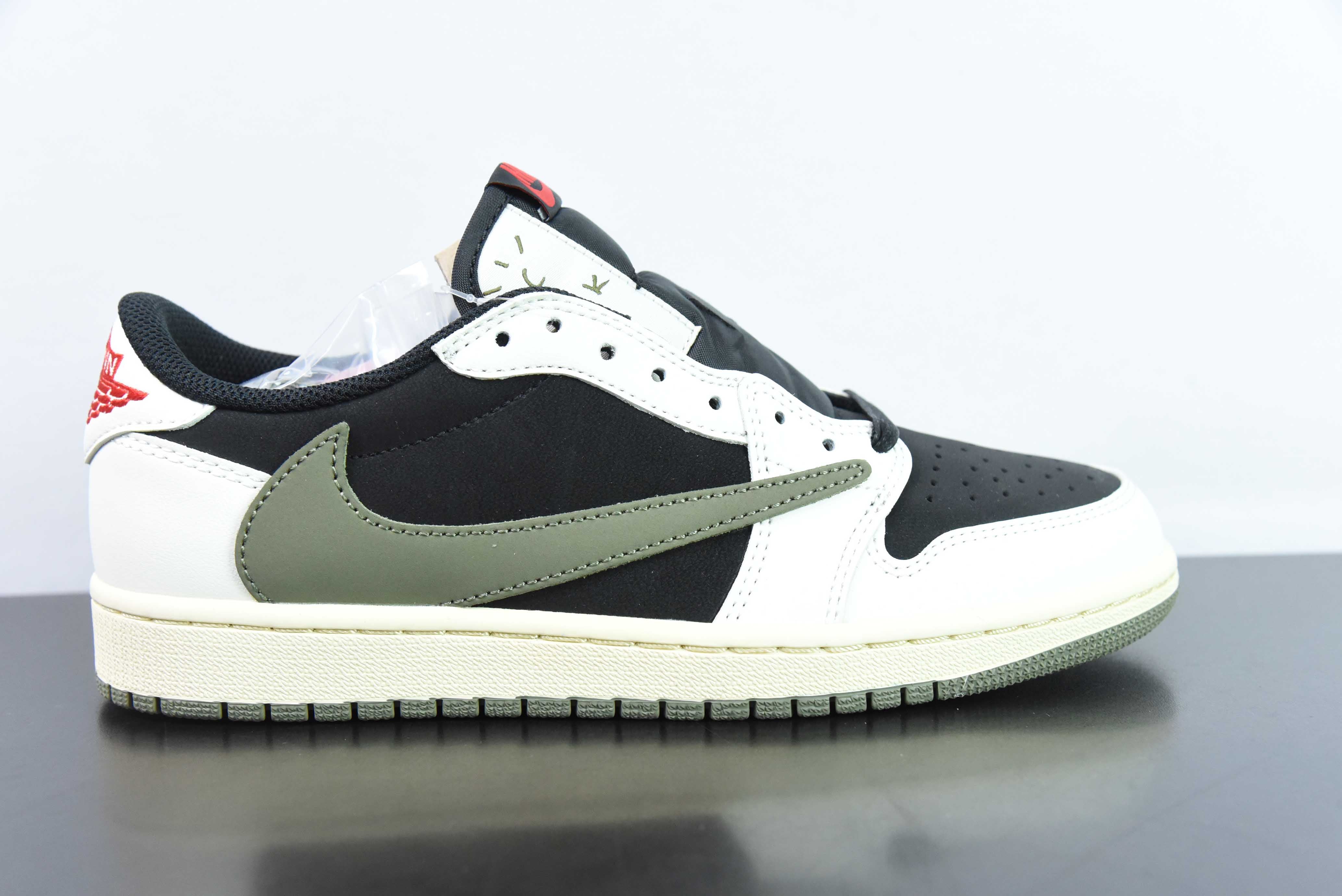 AIR JORDAN 1 LOW OG X TRAVIS SCOTT OLIVE - DZ4137-106