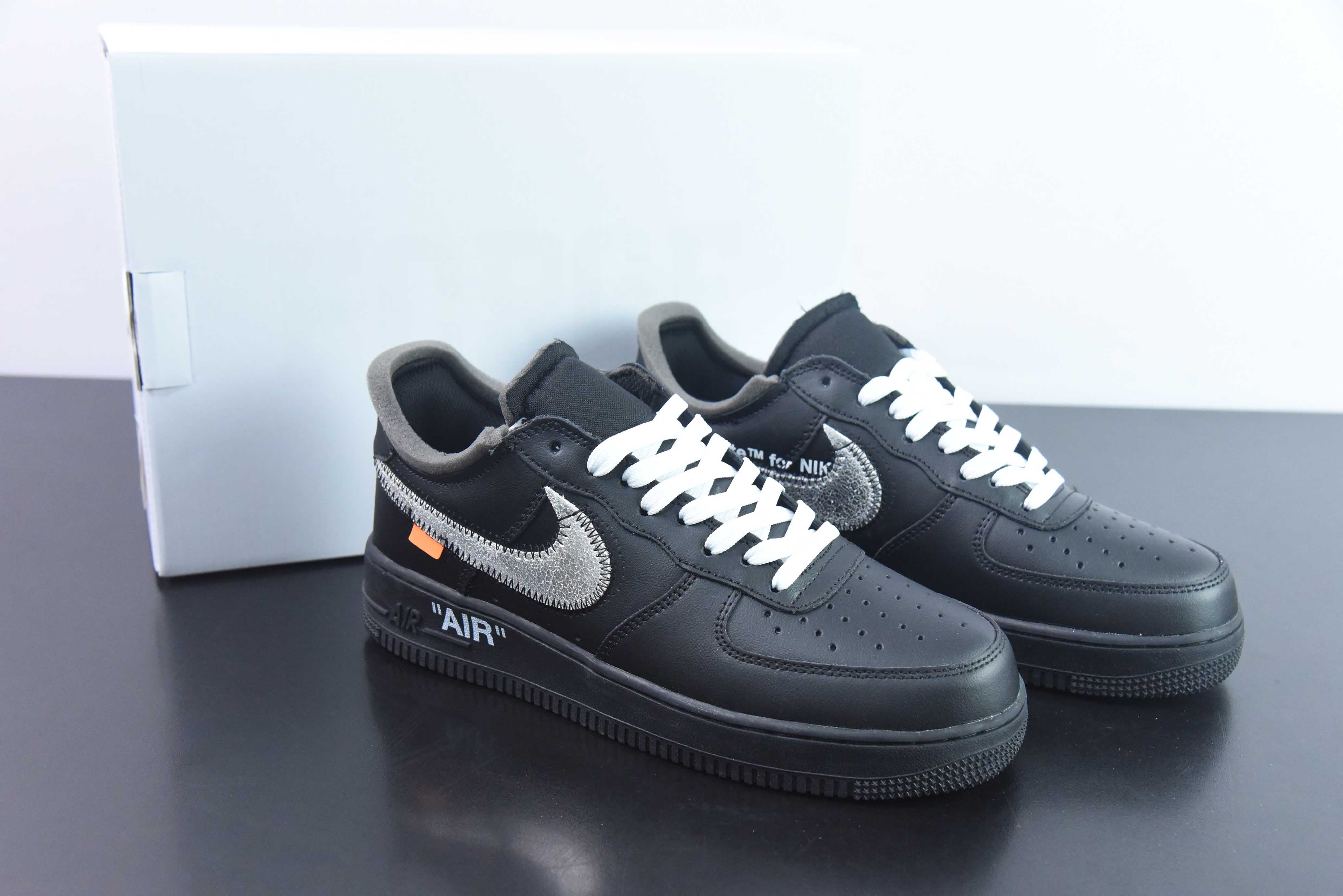 AIR FORCE 1 x OFF WHITE "BLACK/METALLIC SILVER"