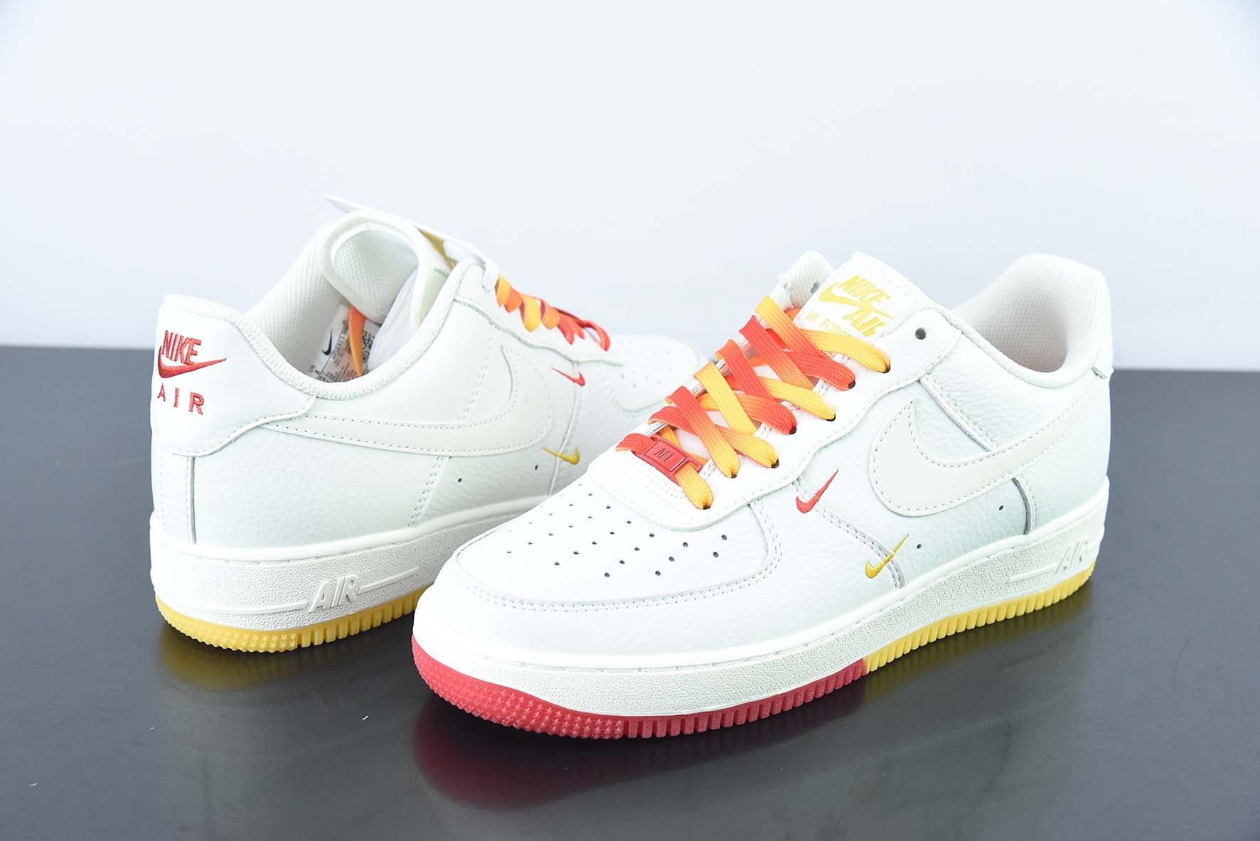 AIR FORCE 1 '07 "RICE WHITE RED YELLOW"- HQ8863-996 🇺🇸