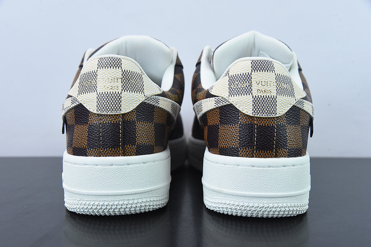 AIR FORCE 1 x LOUIS VUITTON "Monogram Brown Damier Azur" 🇺🇸