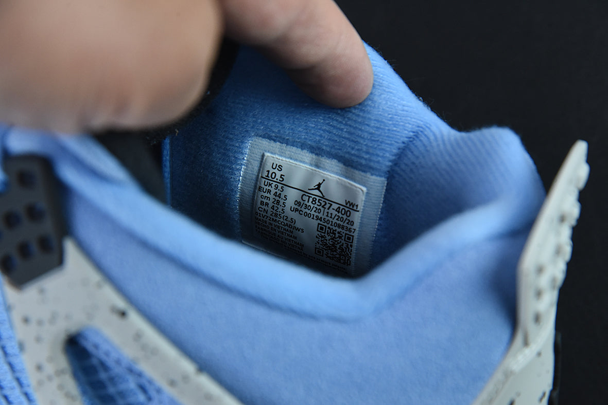 AIR JORDAN 4  "UNIVERSITY BLUE" - CT8527-400