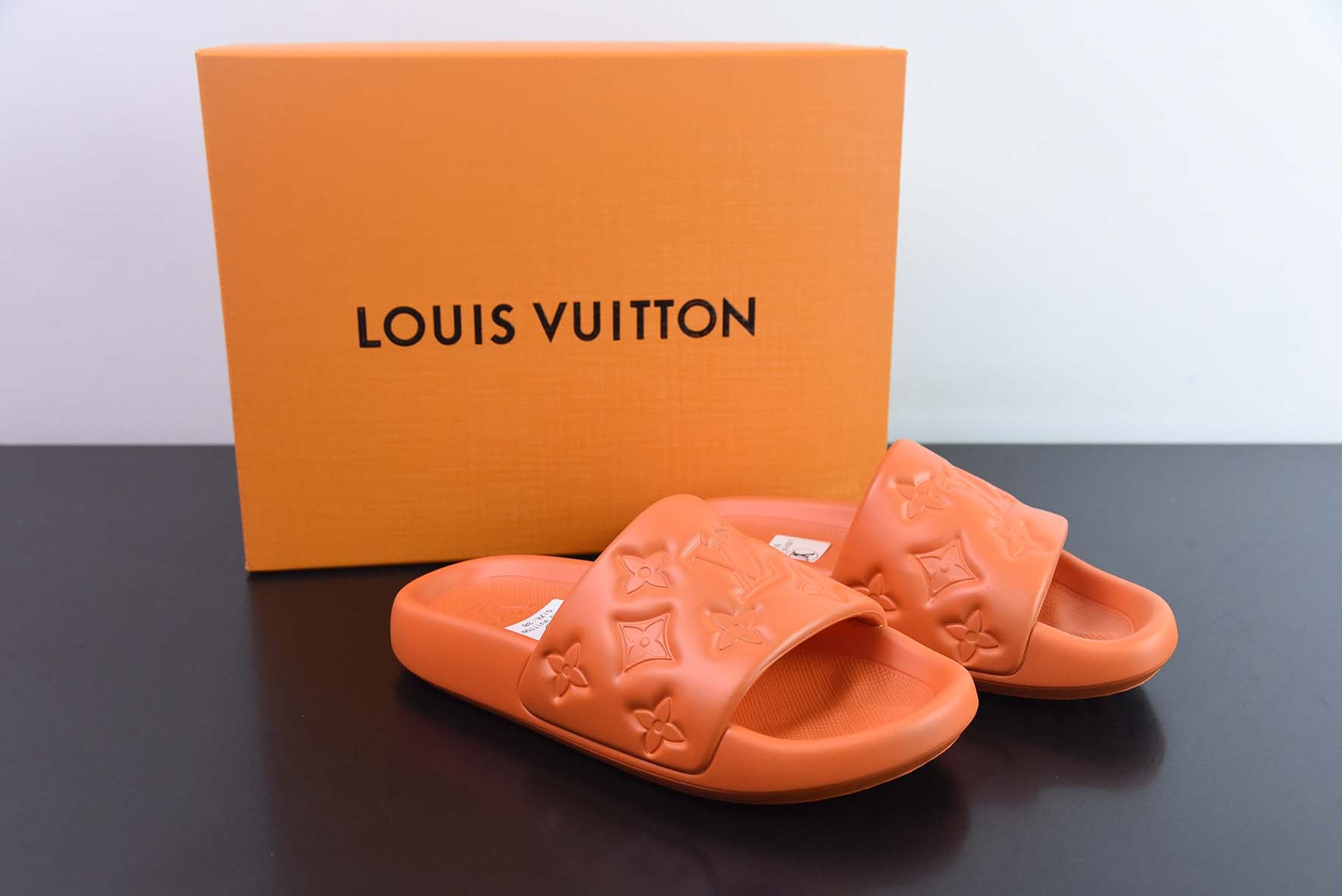 SLIDE LV WATERFRONT "MONOGRAM" ORANGE 🇺🇸