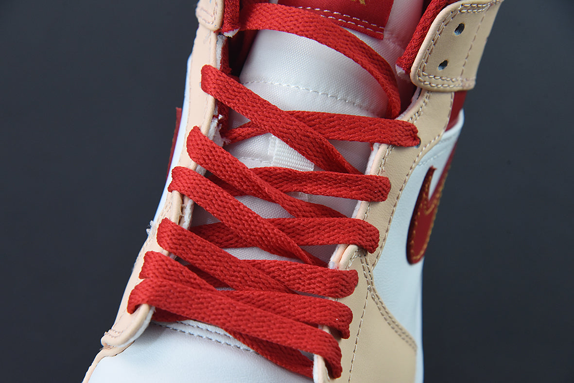 AIR JORDAN 1 MID "BEIGE/RED"