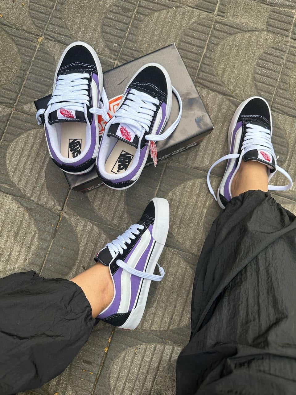 Vans Knu Skool "Purple Print" 🇧🇷