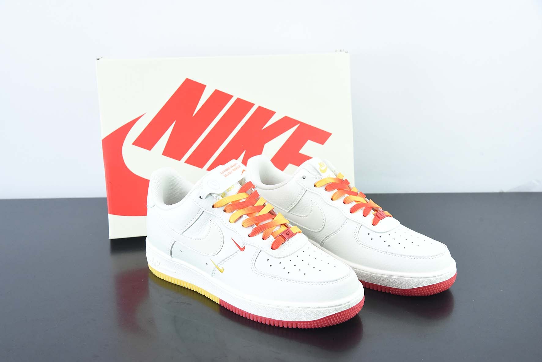 AIR FORCE 1 '07 "RICE WHITE RED YELLOW"- HQ8863-996 🇺🇸