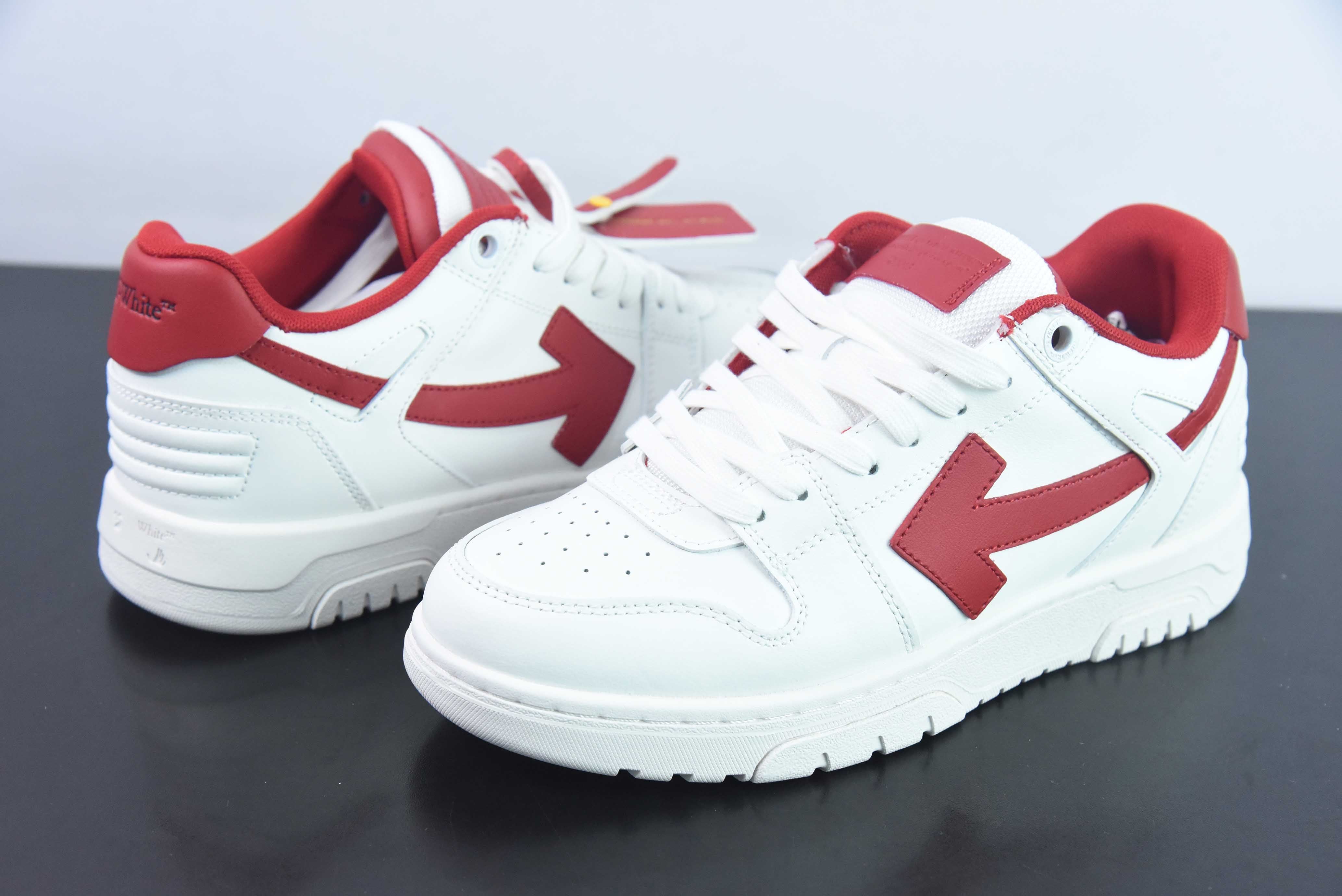 TÊNIS OFF-WHITE "OUT OF OFFICE" WHITE/RED