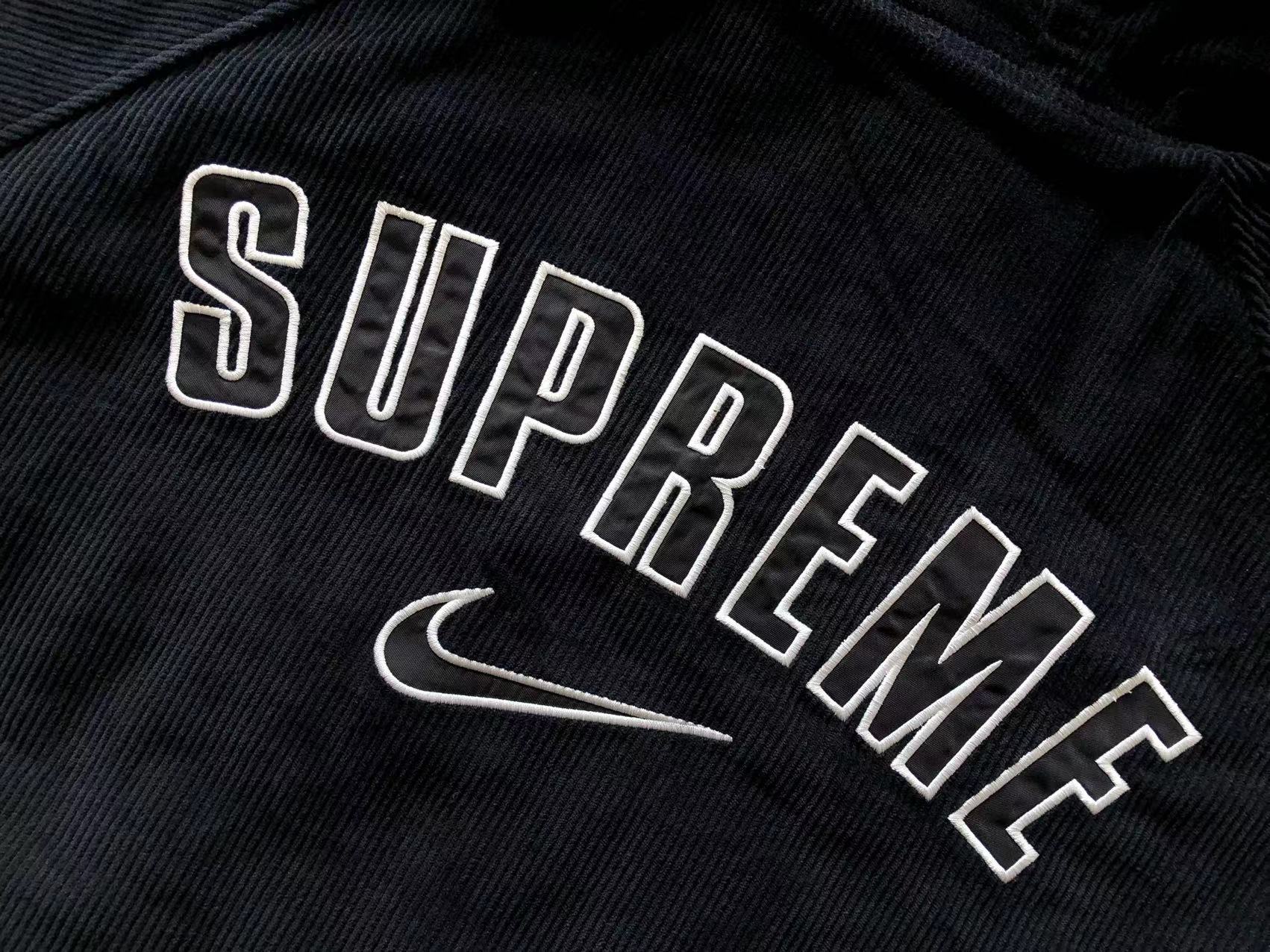 SUPREME NIKE ARC CORDUROY HOODED JACKET BLACK 🇺🇸